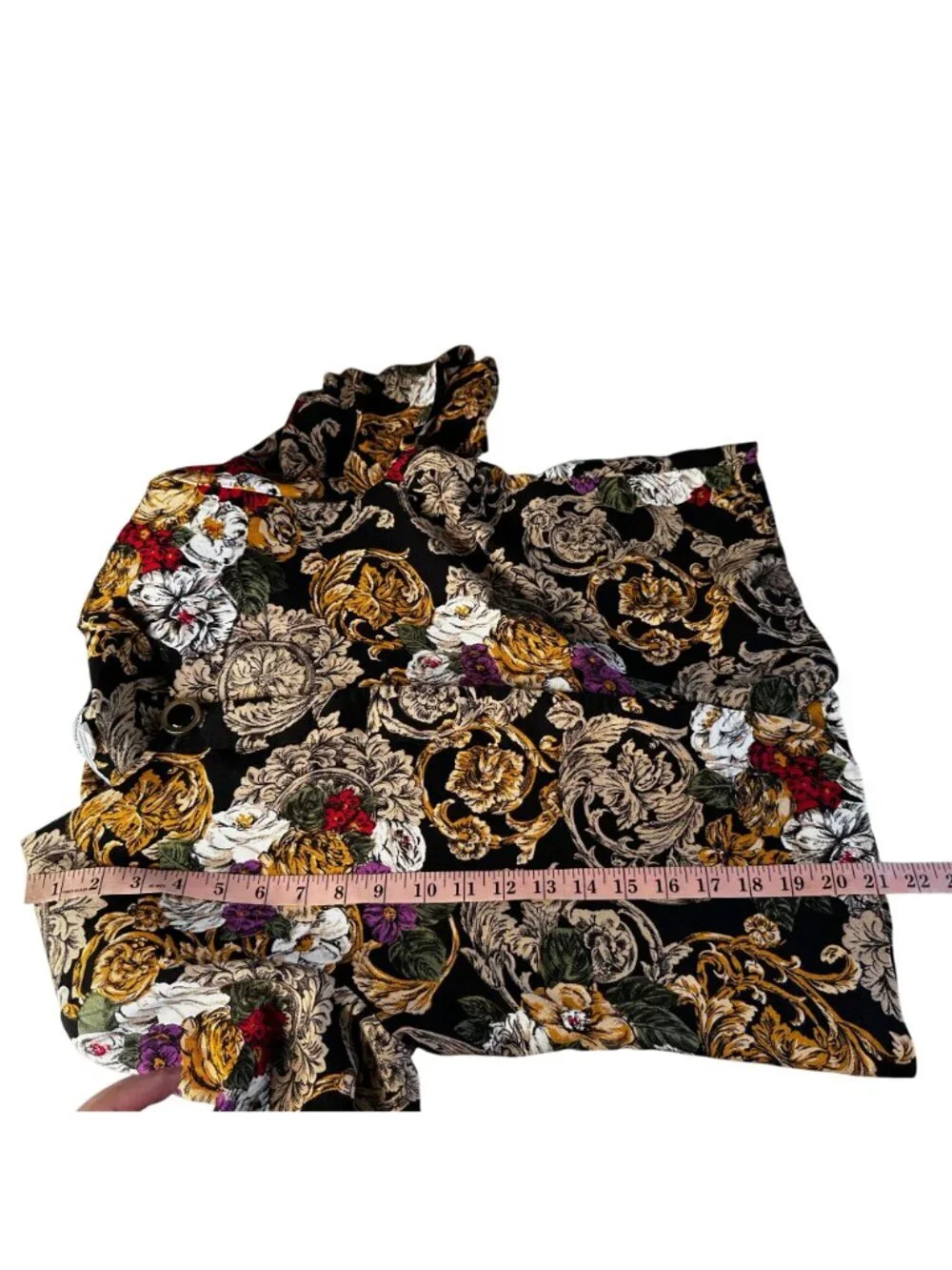 Vintage Norton McNaughton Baroque Floral Jacket Blouse Size 10 80s Tapestry